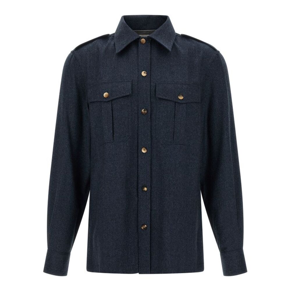 Brunello Cucinelli Men Flannel Shirt